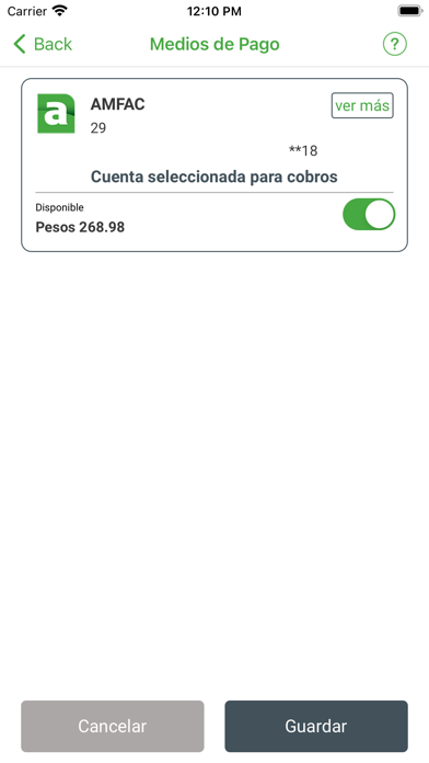 Billetera AMFAC Screenshot