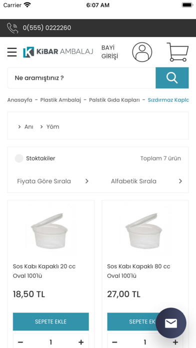 Kibar Ambalaj Mobil Screenshot