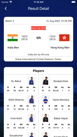 Game screenshot Live Cricket Score - Live Line hack