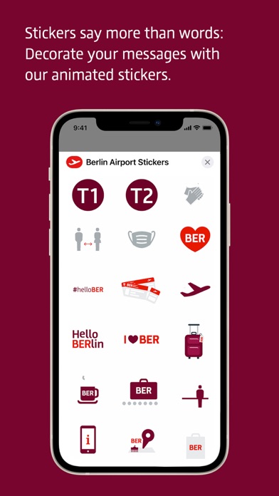 Berlin Airport (BER) Stickers Screenshot