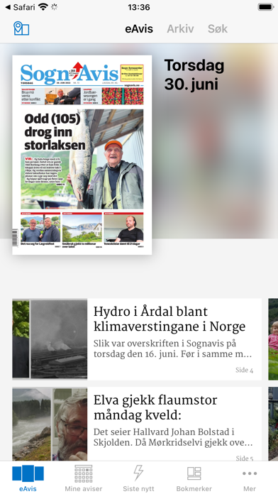 Sogn Avis eAvis Screenshot