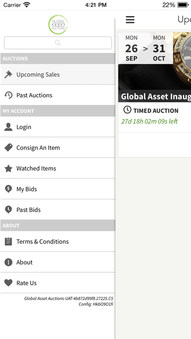 Global Asset Auctions Screenshot