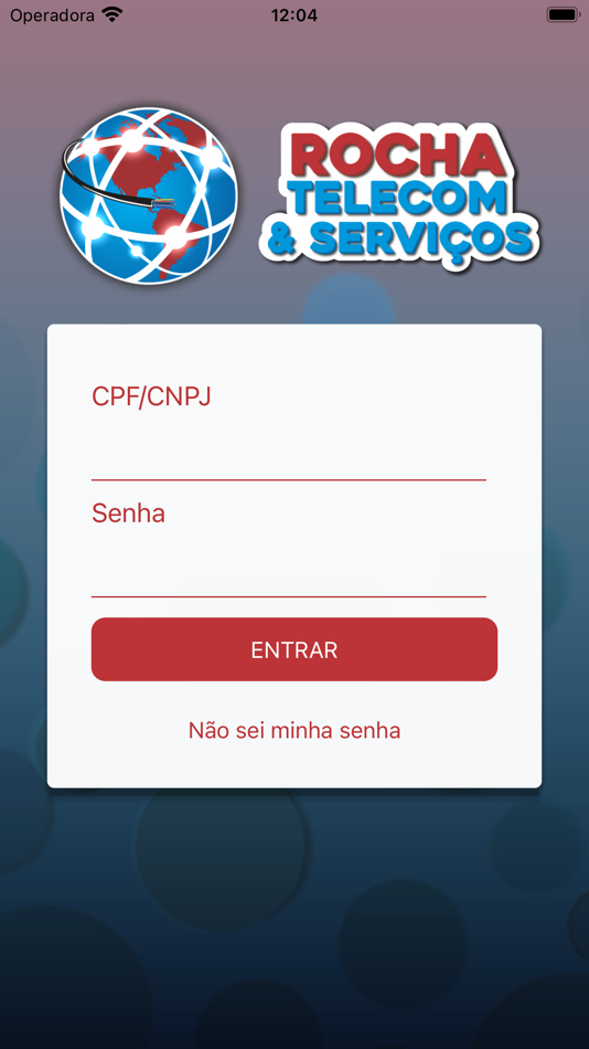 #1. Rocha Telecom - Cliente (iOS) By: Evotrix Solucoes Digitais LTDA