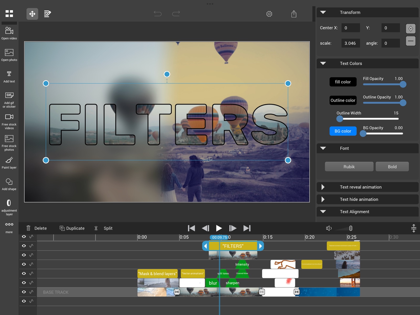VidMix Video Editor ipad screenshot 1