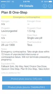 oral contraceptives iphone screenshot 2