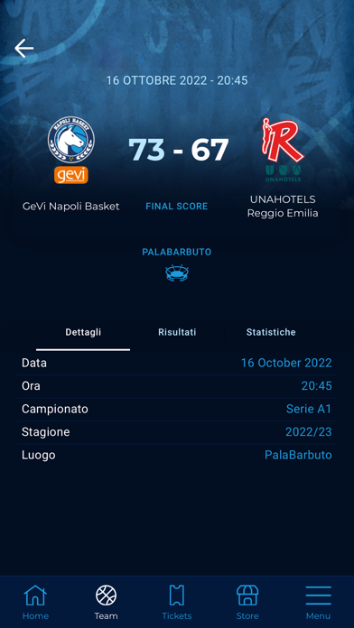 Napoli Basket Screenshot