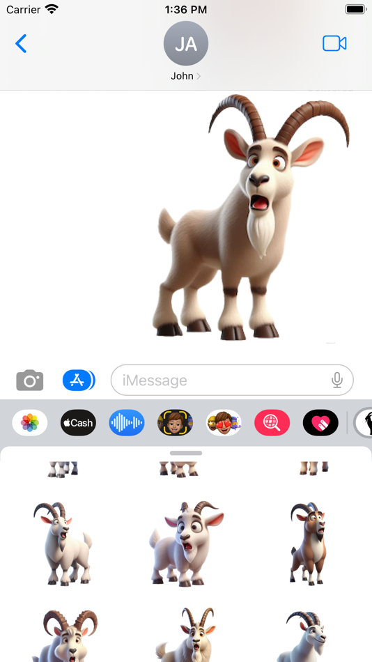 #5. Mountain Goat Stickers (iOS) 由: Paul Scott