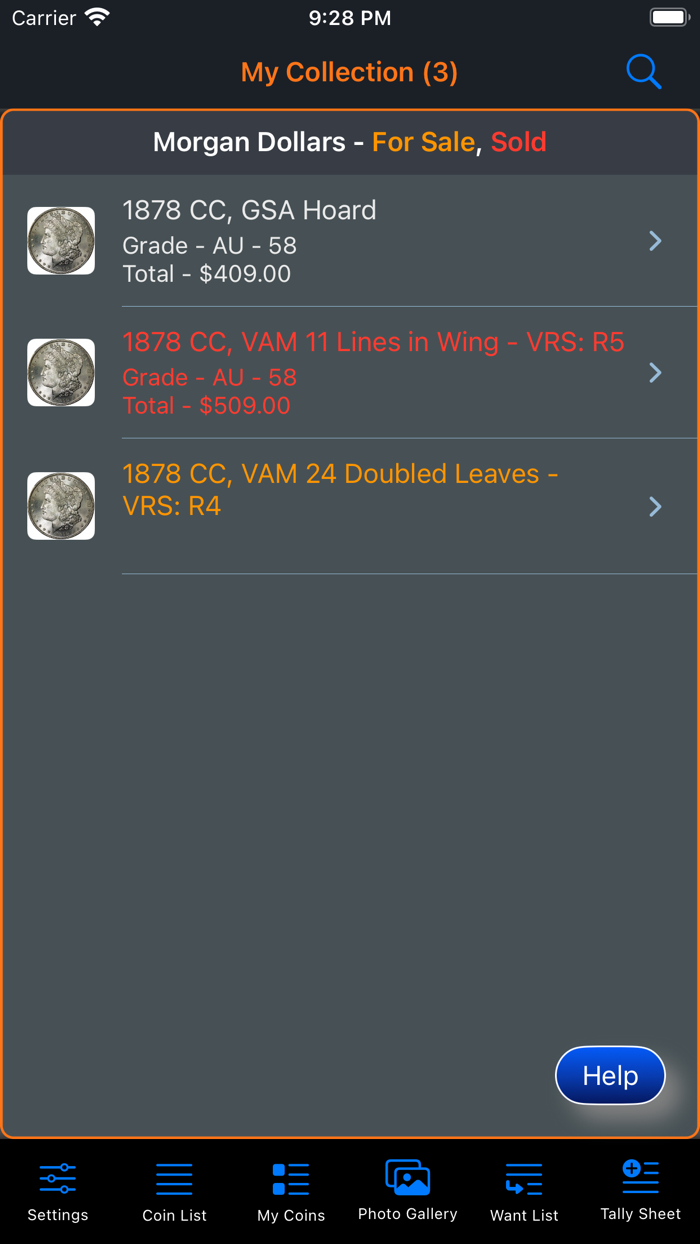 Morgan Dollar Collection