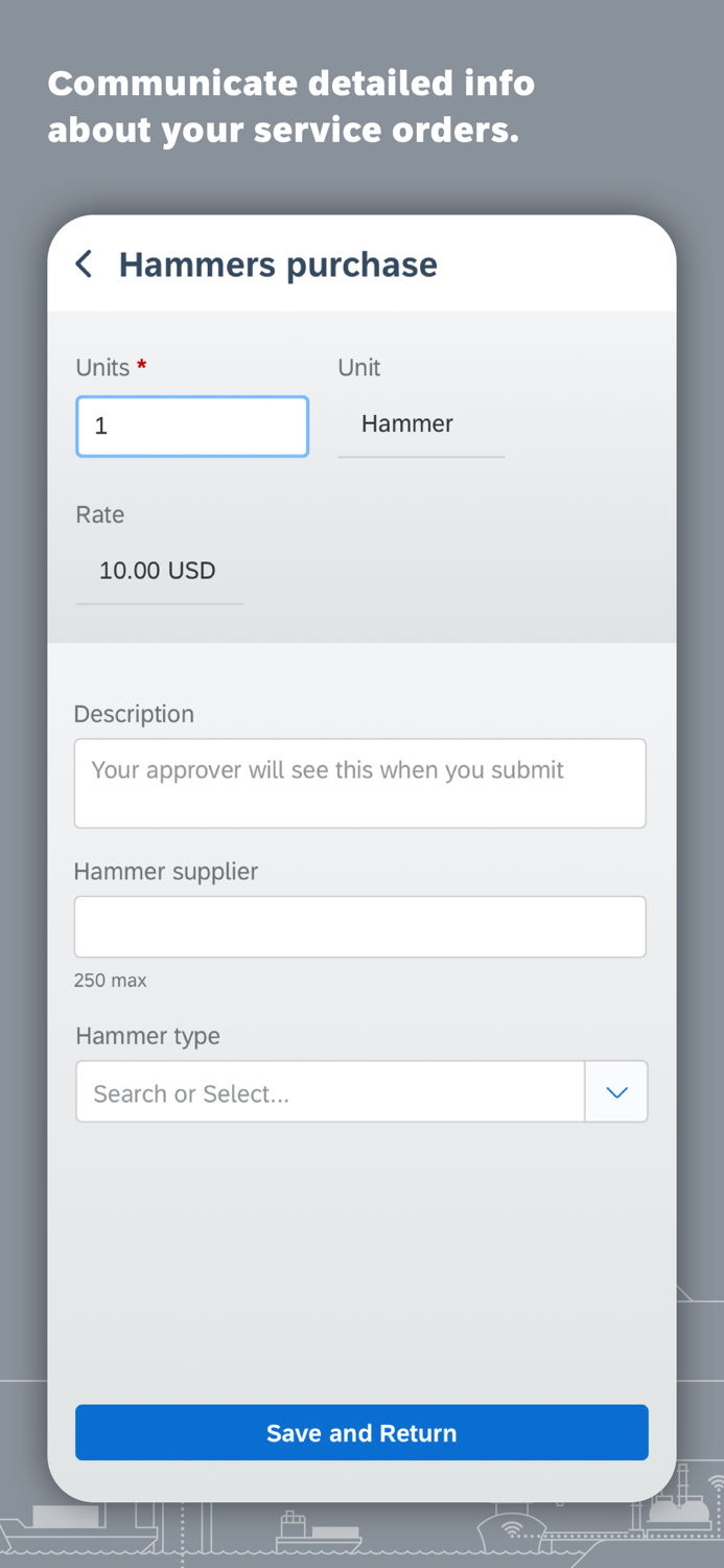 SAP Fieldglass Service Orders