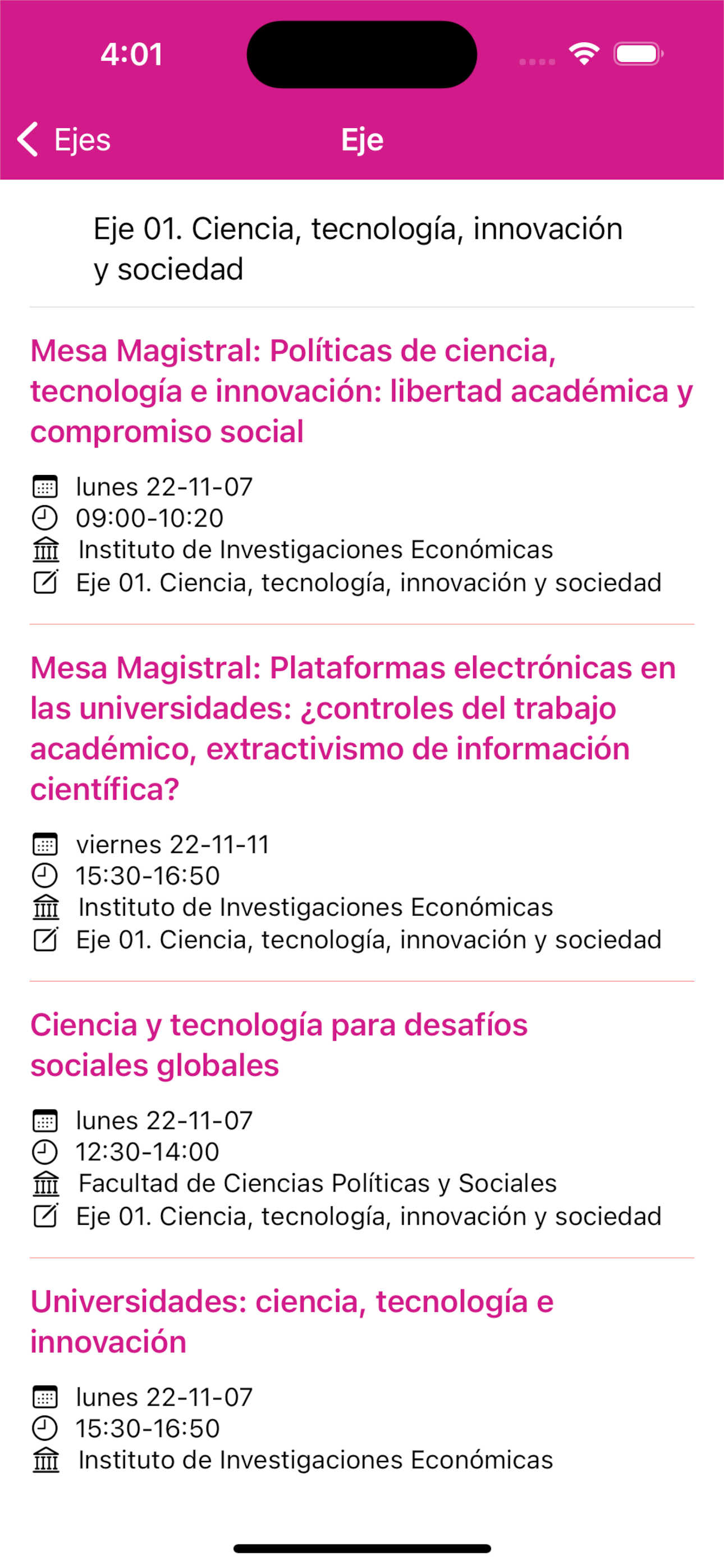 IX Congreso Nacional screenshot 2