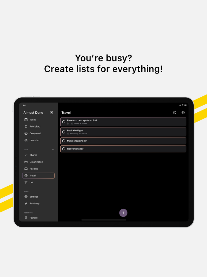 Almost Done Task Manager