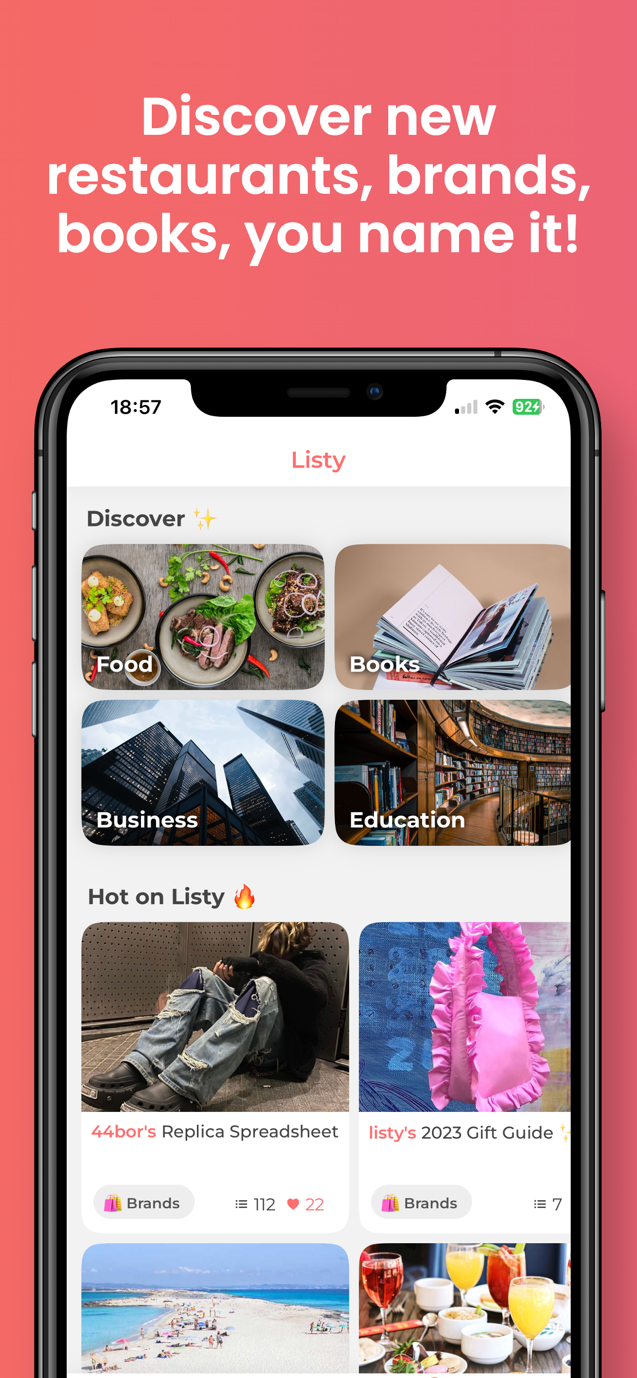 Listy - Your world listed