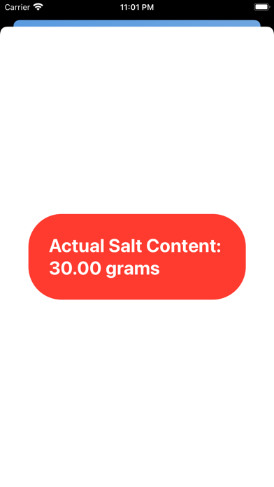 Salt In Food Calculator Screenshot
