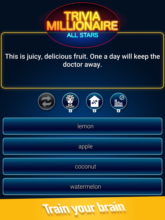 Trivia Millionaire All Stars iPad screenshot 1 - Games app