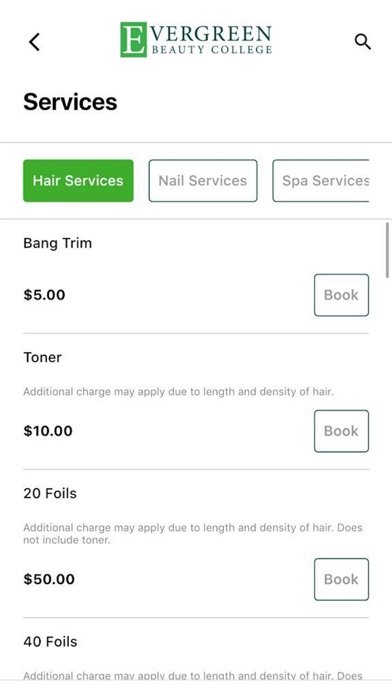 EBC Salon and Spa Screenshot