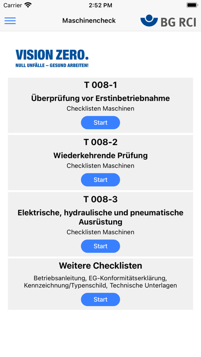 Maschinencheck Screenshot