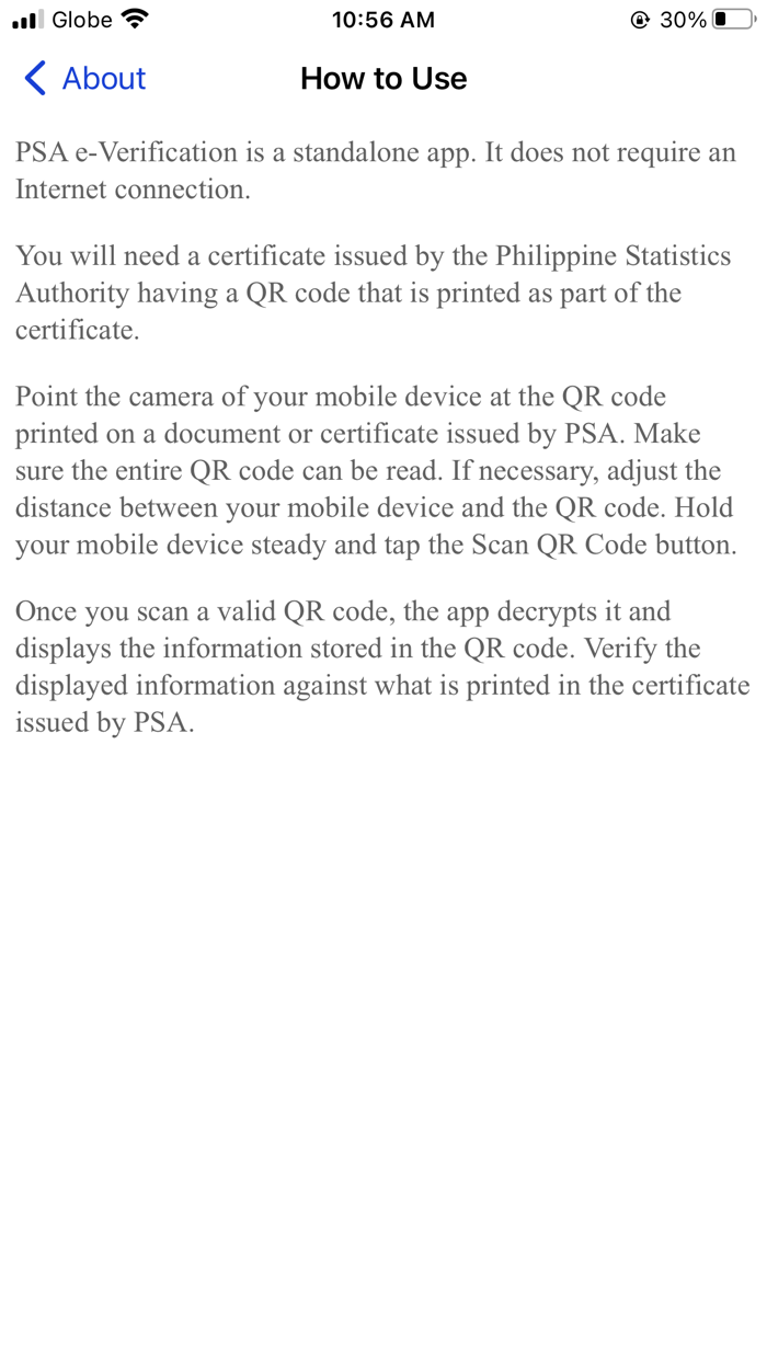 PSA e-Verification