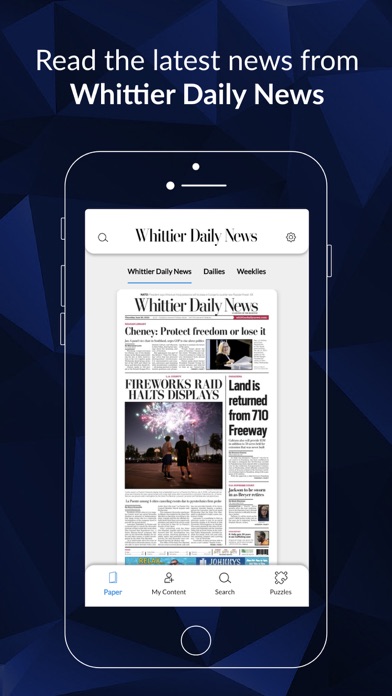Whittier Daily News eEdition Screenshot