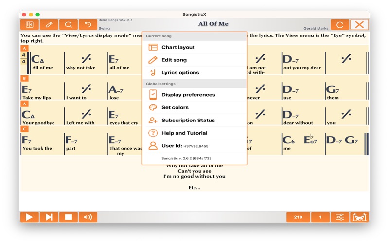 SongisticX Screenshot