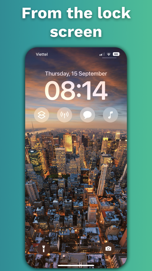 #4. App Launcher Lockscreen Widget (iOS) By: MAX COOL CO., LTD