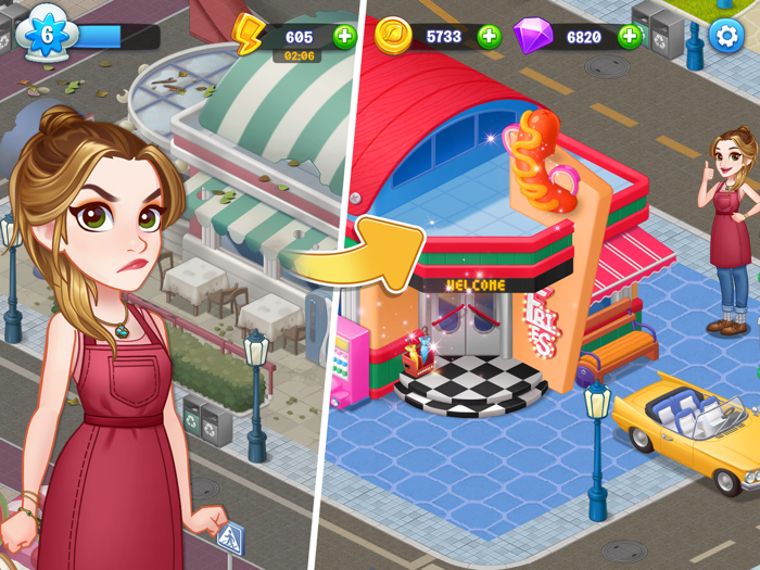 Merge Cooking Restaurant Game