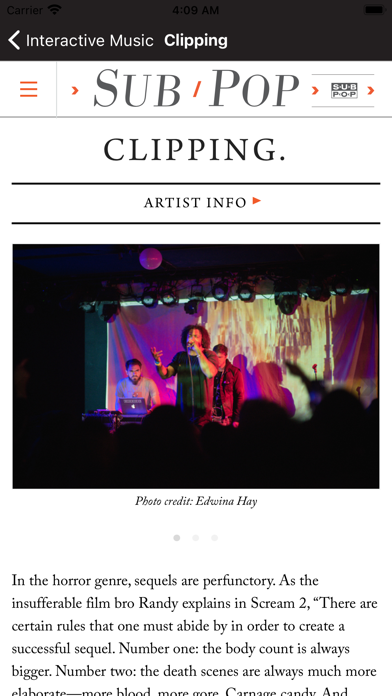 clipping. Screenshot