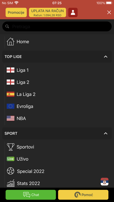 Meridianbet.RS Screenshot