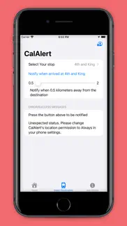 calalert iphone screenshot 2