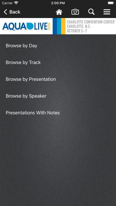 AQUA Live Events Screenshot