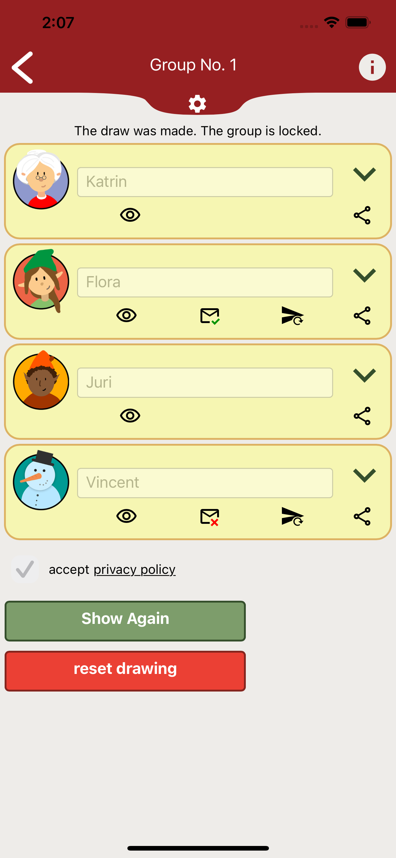 Secret Santa - Wichtel App