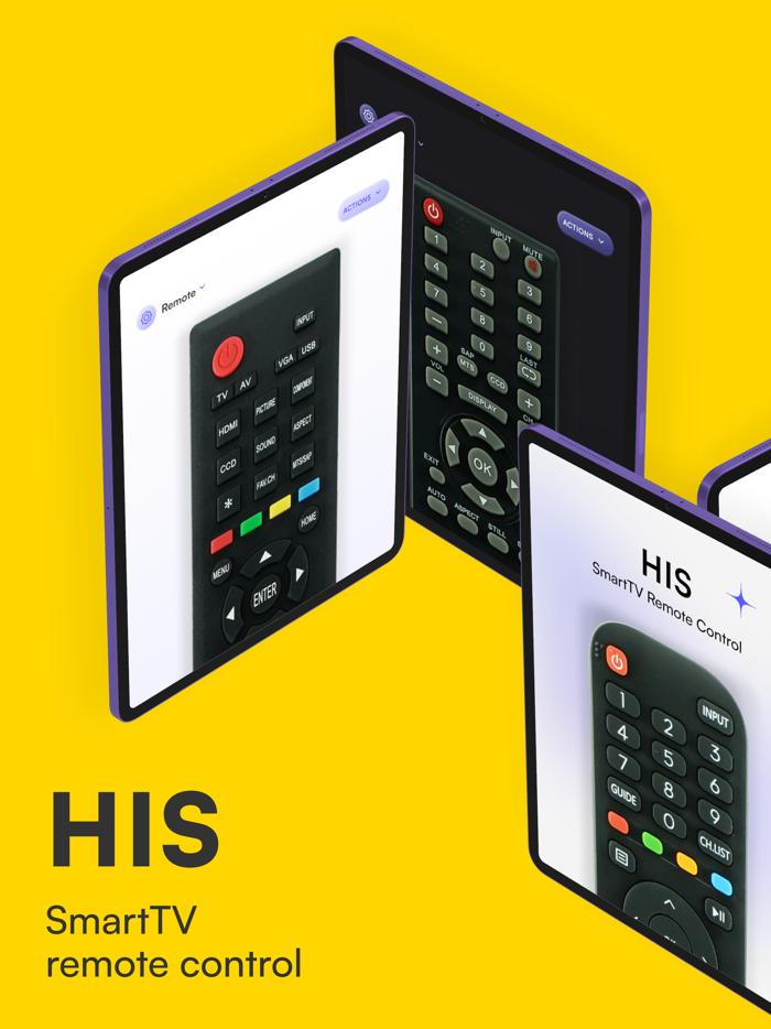 His - SmartTV Remote Control