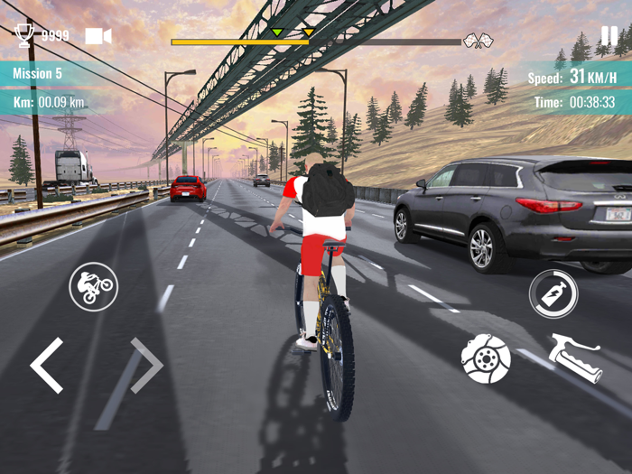 Bicycle Rider Traffic Racing
