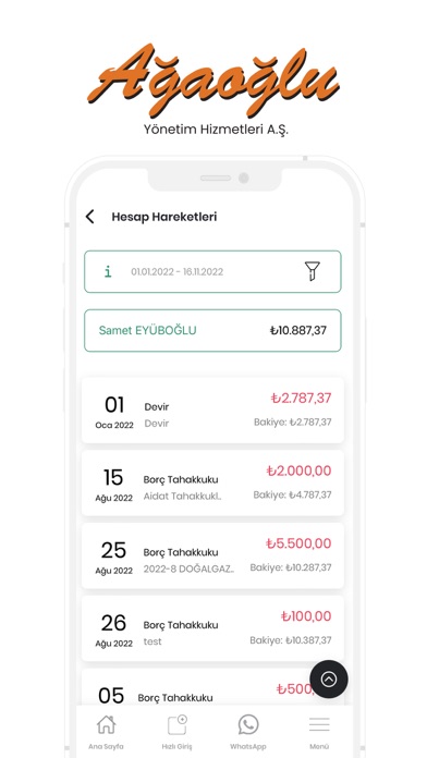 Ağaoğlu Yönetim Screenshot