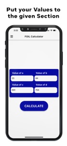 FOIL Binomials Calculator screenshot #2 for iPhone