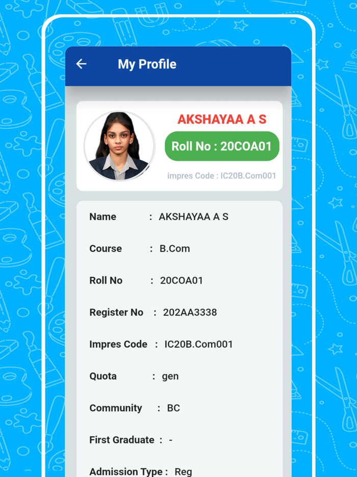 Impres - Student and Staff login