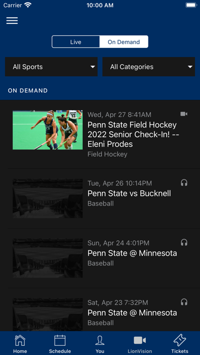 Penn State Nittany Lions Screenshot