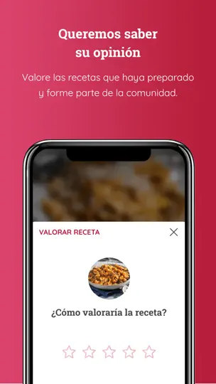 Captura de pantalla de Monsieur Cuisine APP en iPhone 7