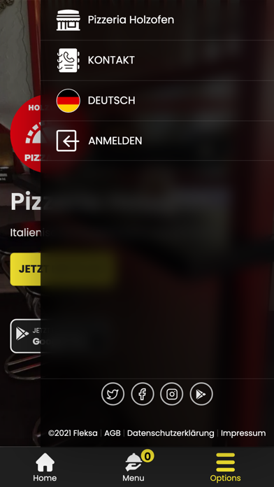 Pizzeria Holzofen Screenshot
