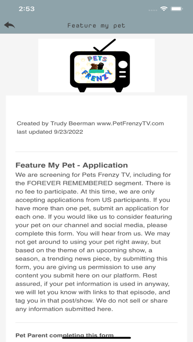 PetsFrenzyTV Screenshot