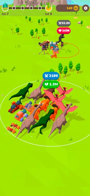 Dinosaur Merge Battle (by AI Games FZ) IOS Gameplay Video (HD) 