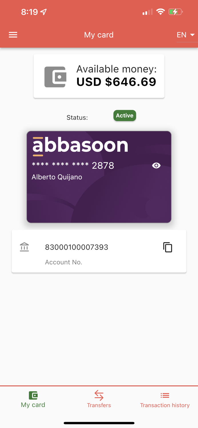 Abbasoon Card USA