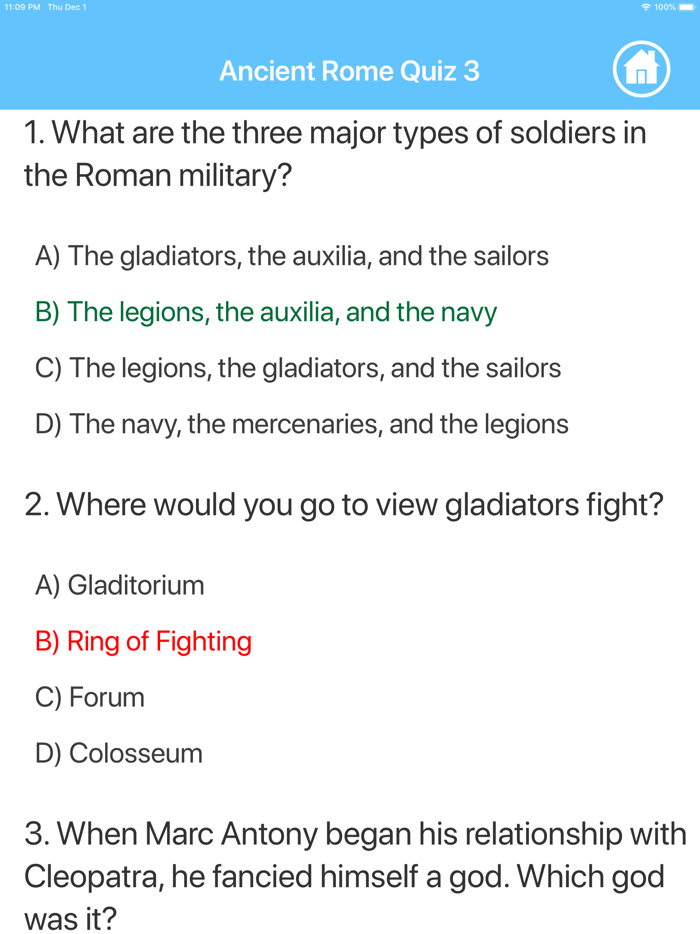 Ancient Rome Quizzes