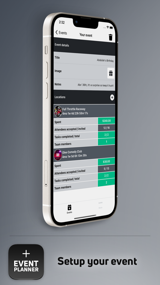#2. Event Planner Extraordinaire (iOS) 由: Dan Hillman