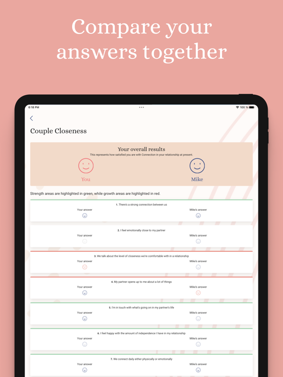 Cuddle: Couples & Relationship iPad screenshot 7 - Health & Fitness app