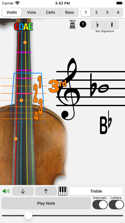 #1. Fingering Strings for iPhone (iOS) 由: Patrick Q. Kelly