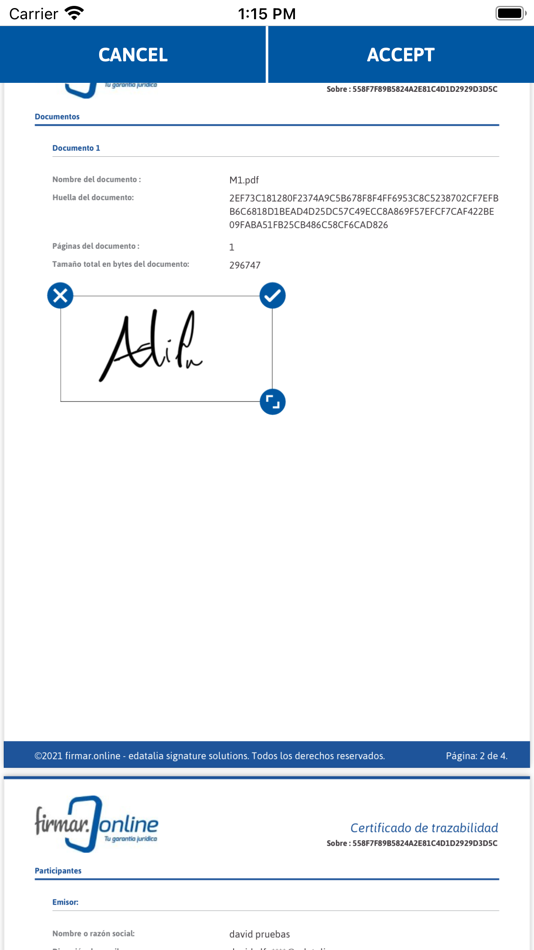 #2. e-signature app SIGNply (iOS) By: Edatalia Data Solutions SL