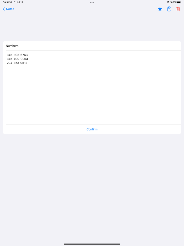 Clutter Free Entries
