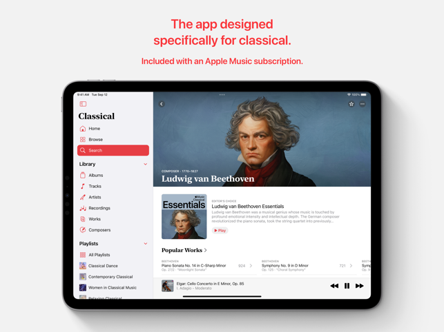 ‎Apple Music Classical תמונות מסך