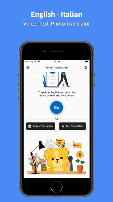 Italian - English : Translator Screenshot