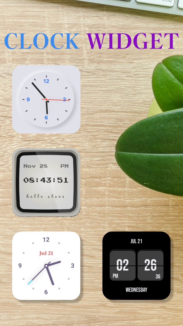 PureClock -  Clear widget